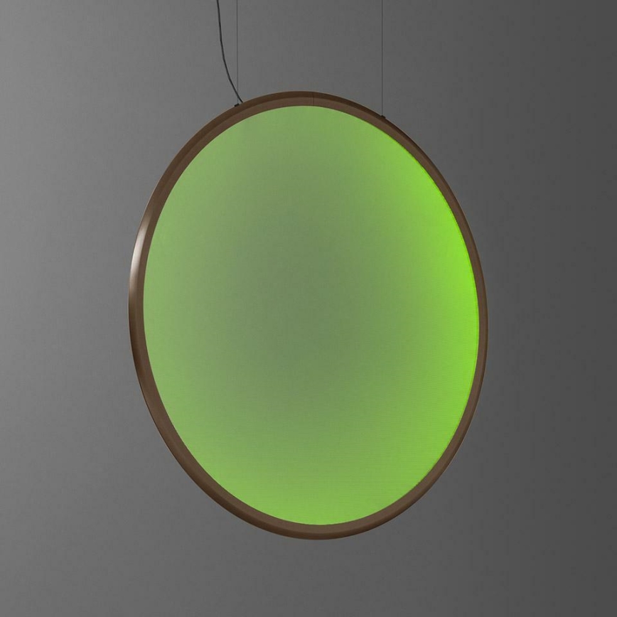 Artemide 1994360APP - LED RGBW Ściemnialny żyrandol na lince DISCOVERY LED/79W/230V 2700-6500K brąz