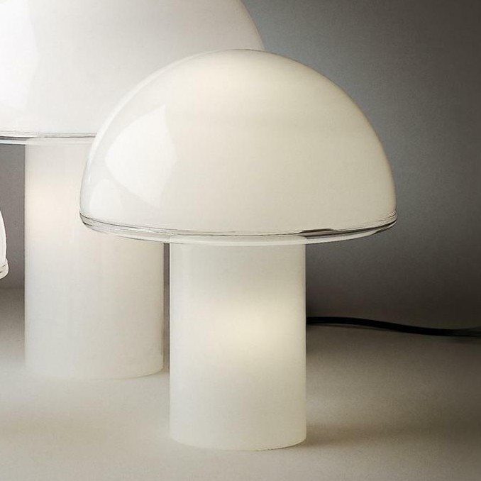 Artemide A006300 - Lampa stołowa ONFALE 1xE14/5W/230V + 1xE27/13W biała