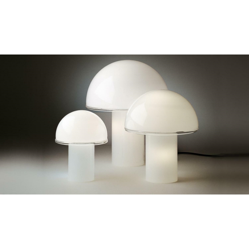Artemide A006300 - Lampa stołowa ONFALE 1xE14/5W/230V + 1xE27/13W biała