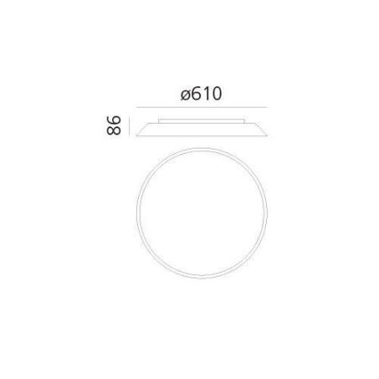 Artemide AR 0241320A - LED Plafon FEBE 4xLED/30W/230V