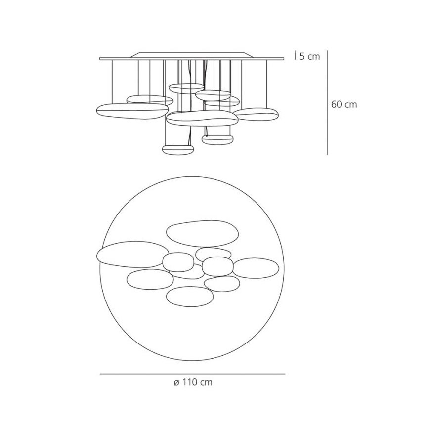 Artemide - Plafon MERCURY 2xR7s/160W/230V
