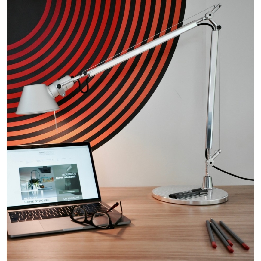 Artemide AT0093A+AT0093B - Lampa stołowa TOLOMEO MINI 1xE27/70W/230V