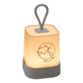 Atmosphera - Dotykowa, ładowalna lampka nocna LED dla dzieci RABBIT LED/3,7V 1200 mAh, szara