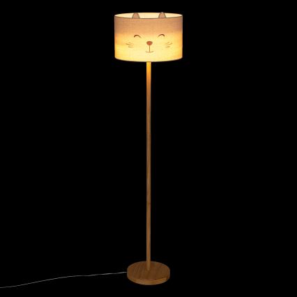 Atmosphera - Dziecięca lampa podłogowa FÉLIX 1xE27/40W/230V kot