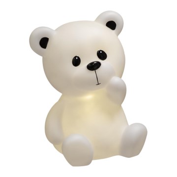 Atmosphera - Dziecięca lampka nocna LED TEDDY LED/3xAA, biała