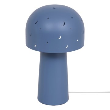 Atmosphera - Dziecięca lampka stołowa STARRY MUSHROOM 1xE14/25W/230V niebieska