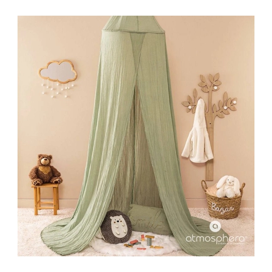 Atmosphera - Dziecięce lustro ścienne CLOUD 40x36 cm, drewno kauczukowe