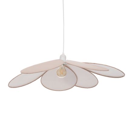 Atmosphera - Lampa dziecięca na przewodzie PETAL 1xE27/40W/230V śr. 64 cm różowa