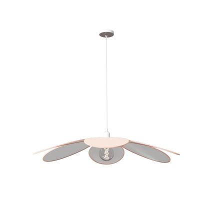 Atmosphera - Lampa dziecięca na przewodzie PETAL 1xE27/40W/230V śr. 64 cm różowa