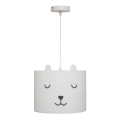 Atmosphera - Lampa dziecięca wisząca na przewodzie TOXEY 1xE27/25W/230V miś