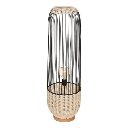 Atmosphera - Lampa podłogowa ANEA 1xE27/40W/230V rattan/buk