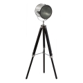 Atmosphera - Lampa podłogowa EBOR 1xE27/25W/230V sosna/chrom błyszczący