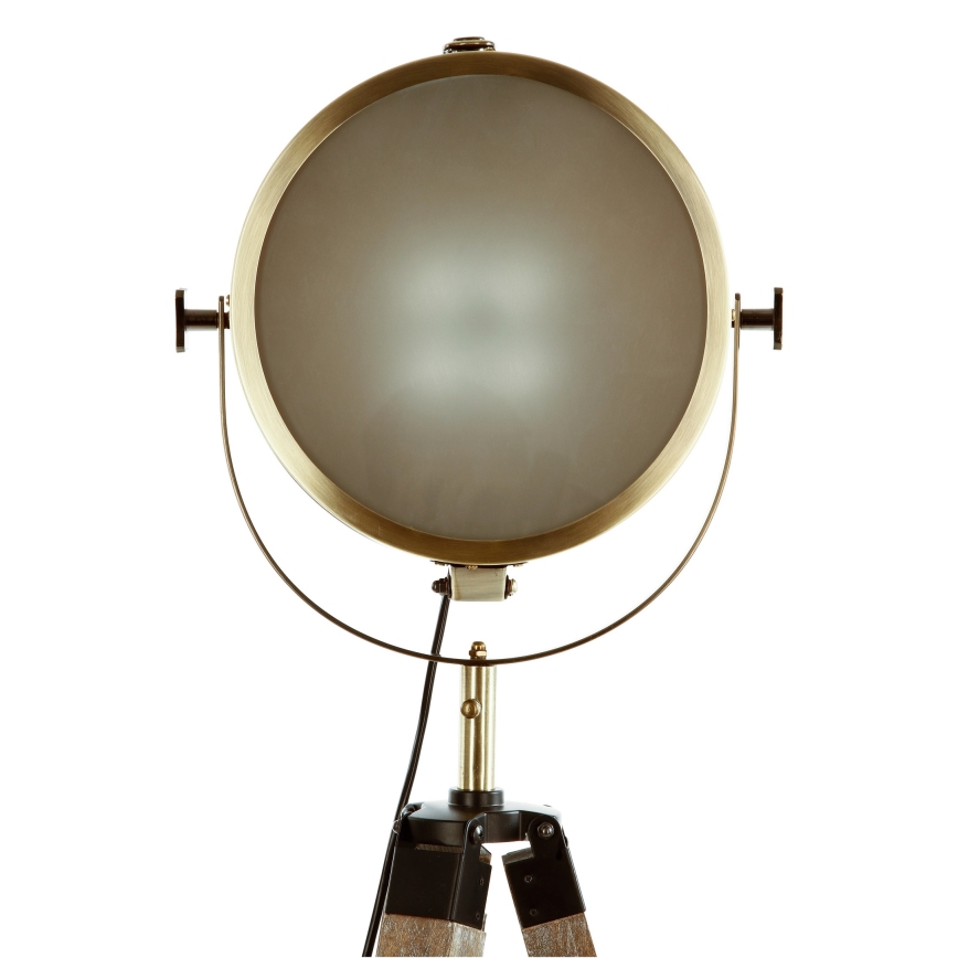 Atmosphera - Lampa podłogowa EBOR 1xE27/25W/230V sosna/mosiądz