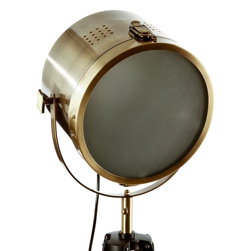 Atmosphera - Lampa podłogowa EBOR 1xE27/25W/230V sosna/mosiądz