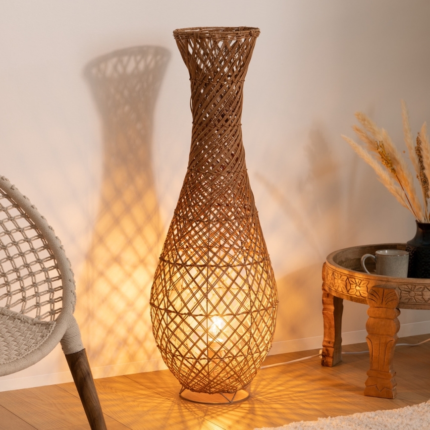 Atmosphera - Lampa podłogowa ELOISE 1xE27/40W/230V rattan