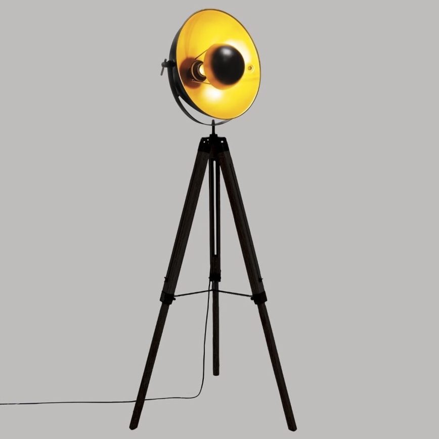 Atmosphera - Lampa podłogowa LAHTI 1xE27/25W/230V paulownia