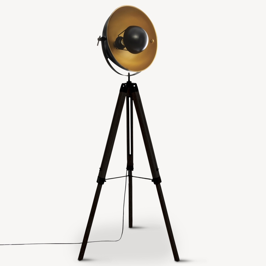 Atmosphera - Lampa podłogowa LAHTI 1xE27/25W/230V paulownia