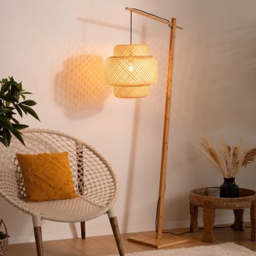 Atmosphera - Lampa podłogowa LIBY 1xE27/40W/230V bambus