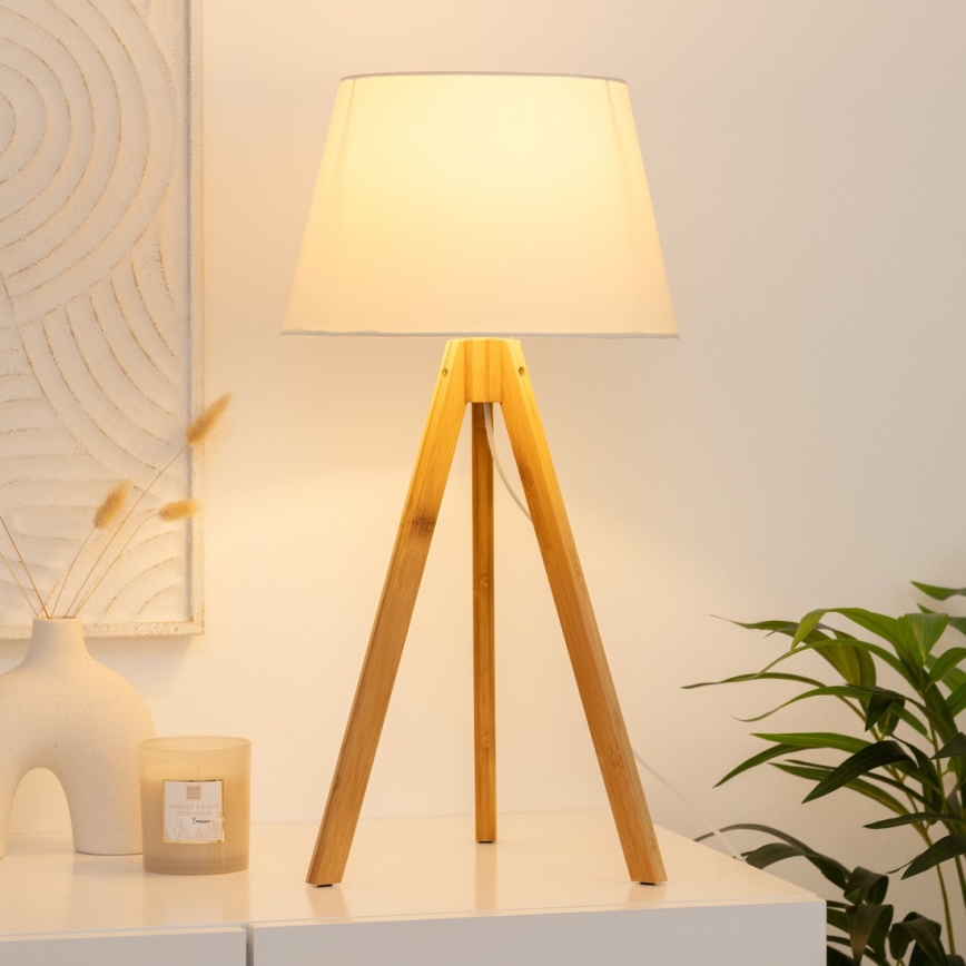 Atmosphera - Lampa stołowa BAHI 1xE14/40W/230V bambus