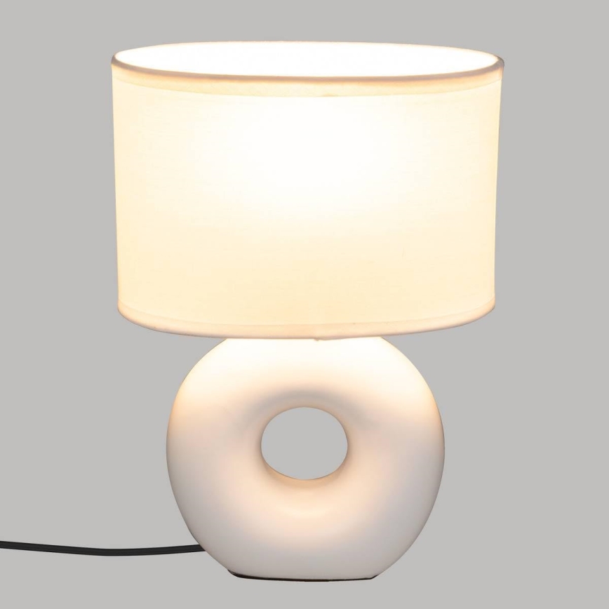 Atmosphera - Lampa stołowa BARU 1xE14/40W/230V biała
