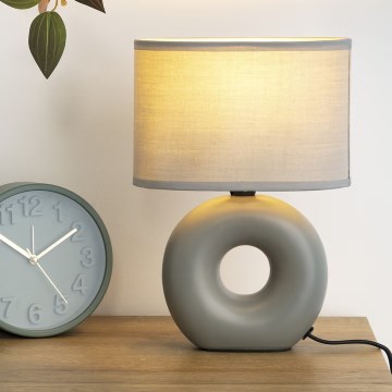 Atmosphera - Lampa stołowa BARU 1xE14/40W/230V szary
