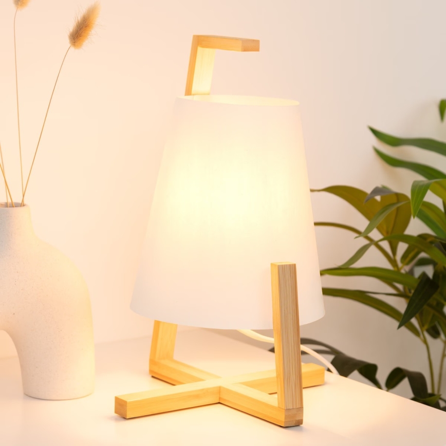 Atmosphera - Lampa stołowa GONG 1xE14/40W/230V bambus