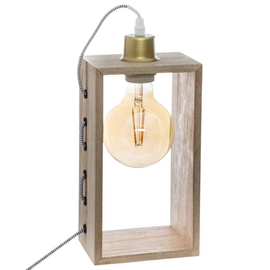Atmosphera - Lampa stołowa IWATA 1xE27/25W/230V paulownia