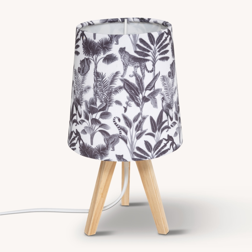Atmosphera - Lampa stołowa JUNGLE 1xE14/25W/230V sosnowa