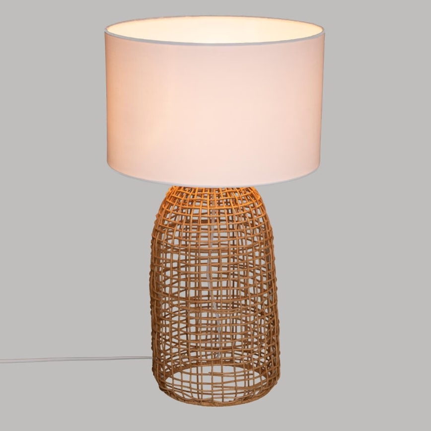 Atmosphera - Lampa stołowa KARLA 1xE27/25W/230V rattan