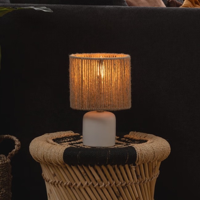 Atmosphera - Lampa stołowa KOBY 1xE14/40W/230V biała