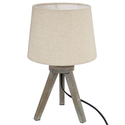 Atmosphera - Lampa stołowa MINI 1xE14/25W/230V sosna/beżowa