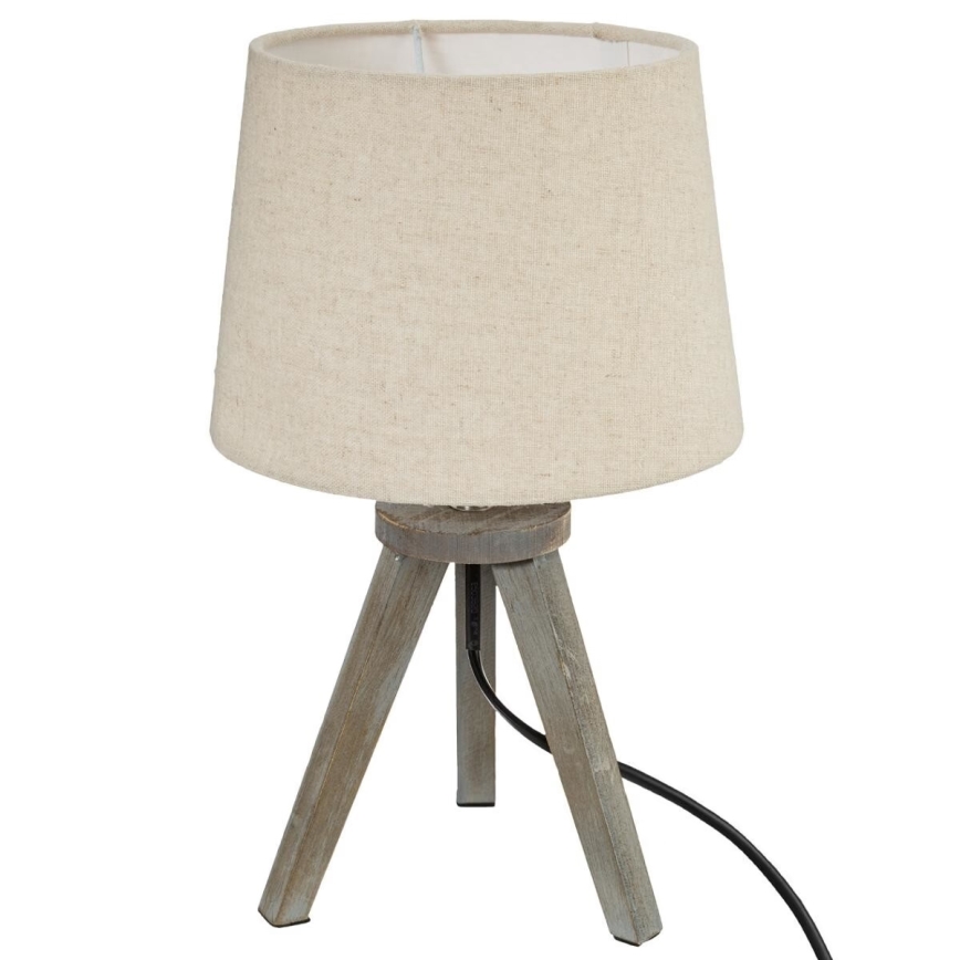 Atmosphera - Lampa stołowa MINI 1xE14/25W/230V sosna/beżowa