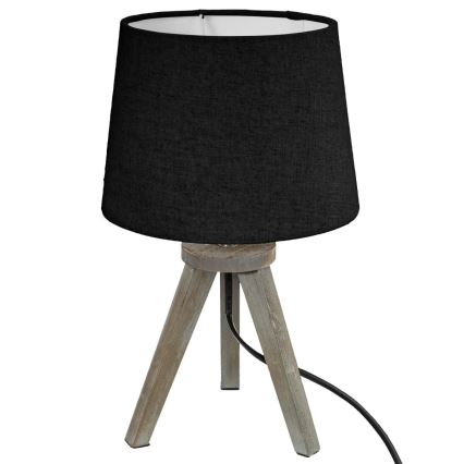 Atmosphera - Lampa stołowa MINI 1xE14/25W/230V sosna/czarna