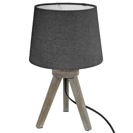 Atmosphera - Lampa stołowa MINI 1xE14/25W/230V sosna/szara