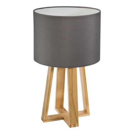 Atmosphera - Lampa stołowa MOLU 1xE27/25W/230V sosna/szara