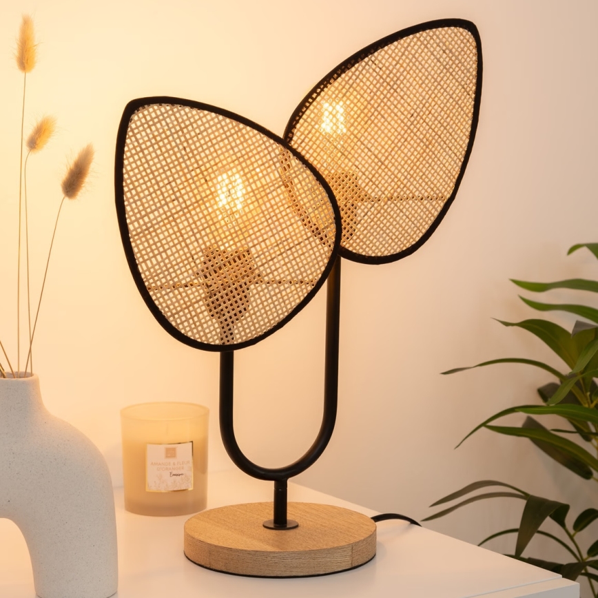 Atmosphera - Lampa stołowa OLME 1xE27/40W/230V rattan