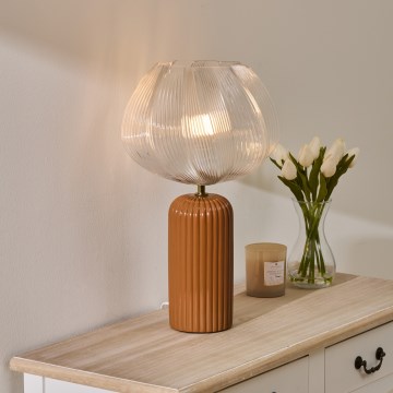 Atmosphera - Lampa stołowa PHYLAS 1xE14/40W/230V pomarańczowa