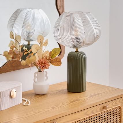 Atmosphera - Lampa stołowa PHYLAS 1xE14/40W/230V zielona