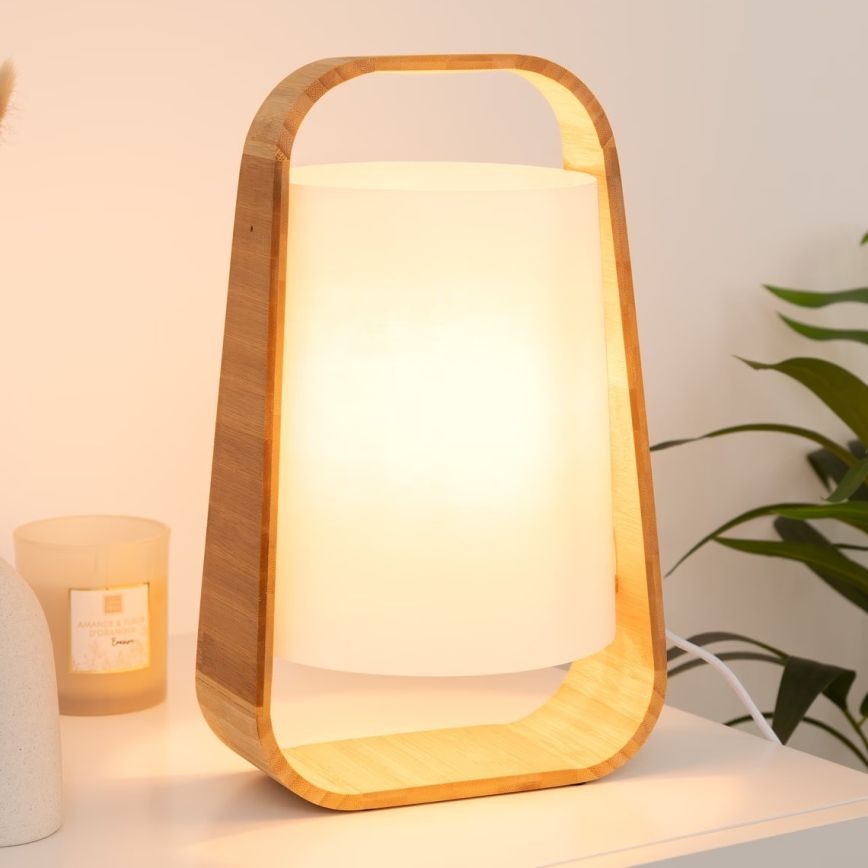 Atmosphera - Lampa stołowa REX 1xE14/40W/230V bambus