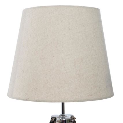 Atmosphera - Lampa stołowa RUNO 1xE27/25W/230V bambus/kremowa