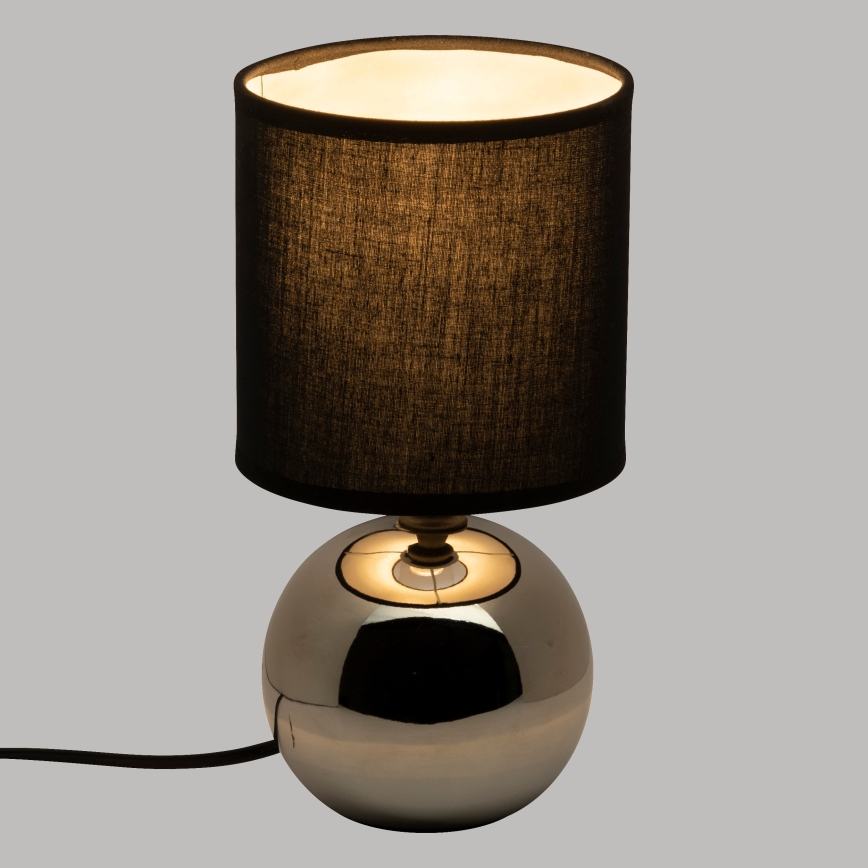 Atmosphera - Lampa stołowa TIMÉO 1xE14/60W/230V chrom błyszczący/czarny