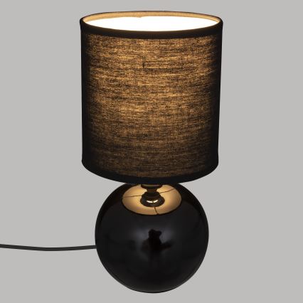 Atmosphera - Lampa stołowa TIMÉO 1xE14/60W/230V czarny błyszczący