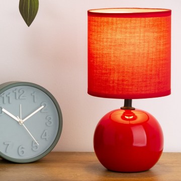 Atmosphera - Lampa stołowa TIMÉO 1xE14/60W/230V czerwona