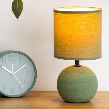 Atmosphera - Lampa stołowa TIMÉO 1xE14/60W/230V khaki