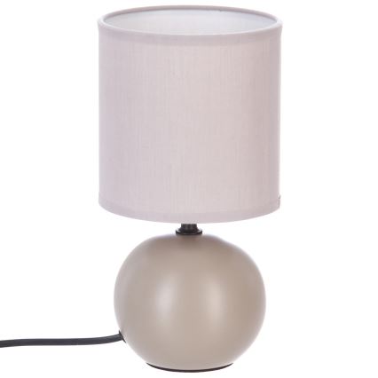 Atmosphera - Lampa stołowa TIMÉO 1xE14/60W/230V taupe/kremowy