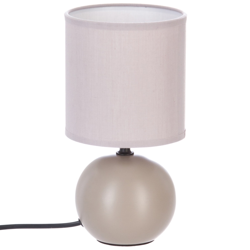 Atmosphera - Lampa stołowa TIMÉO 1xE14/60W/230V taupe/kremowy
