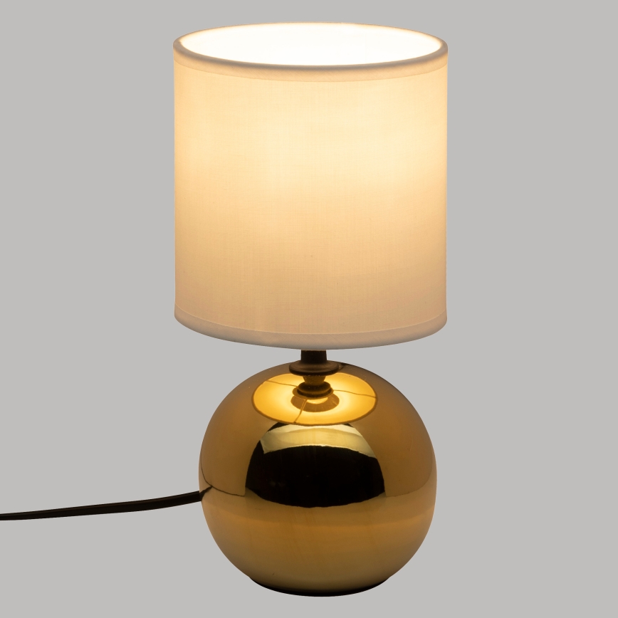 Atmosphera - Lampa stołowa TIMÉO 1xE14/60W/230V złoty/biały