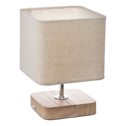 Atmosphera - Lampa stołowa TOXEY 1xE14/25W/230V sosna/beżowy