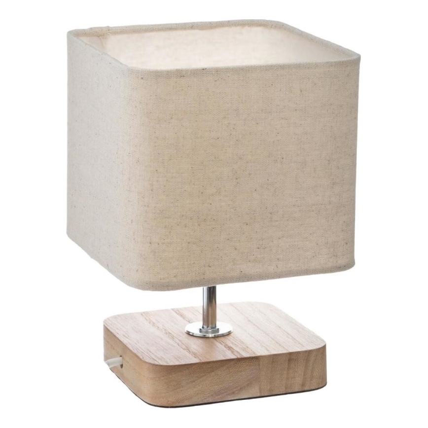 Atmosphera - Lampa stołowa TOXEY 1xE14/25W/230V sosna/beżowy