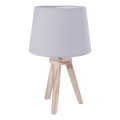 Atmosphera - Lampa stołowa TRIPOD 1xE14/40W/230V sosna/szara